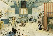 Carl Larsson Mama-s and the Little Girl-s Room painting